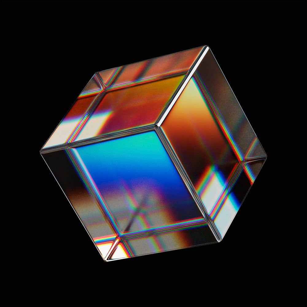 Realistic square shape collage element, 3D rendering psd