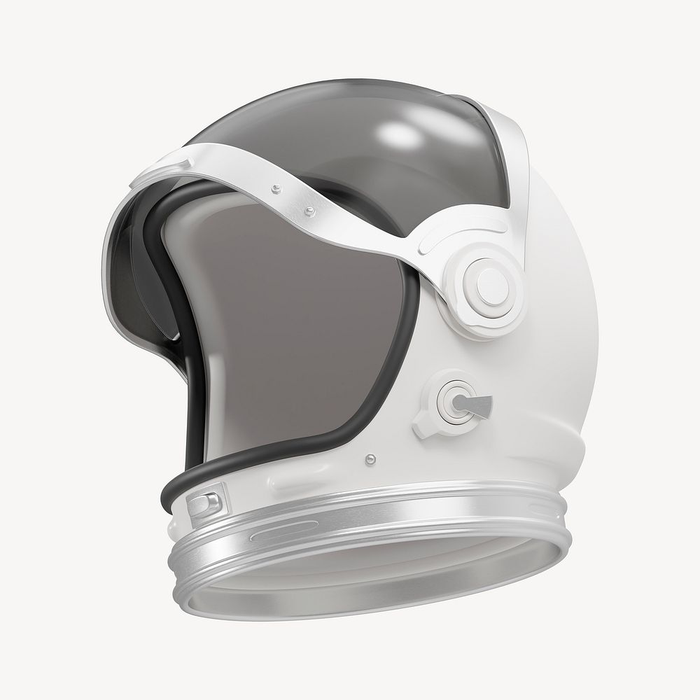 Astronaut helmet, 3D rendering design