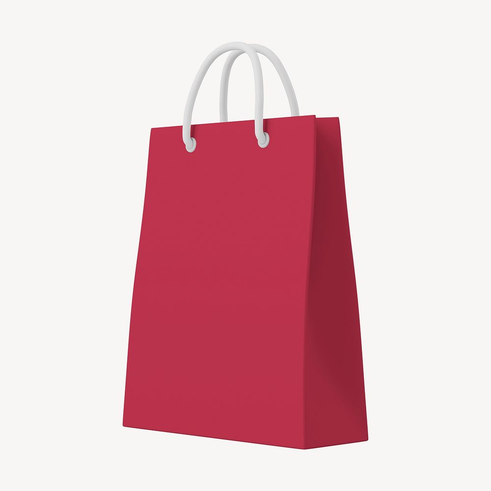 Shopping bag, 3D rendering design