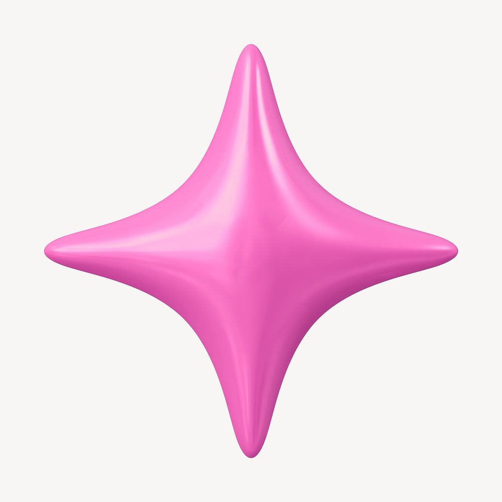 Pink sparkle, 3D rendering design