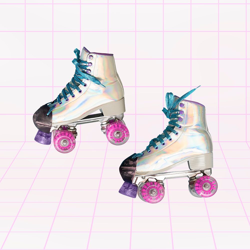 Roller skates, colorful funky design