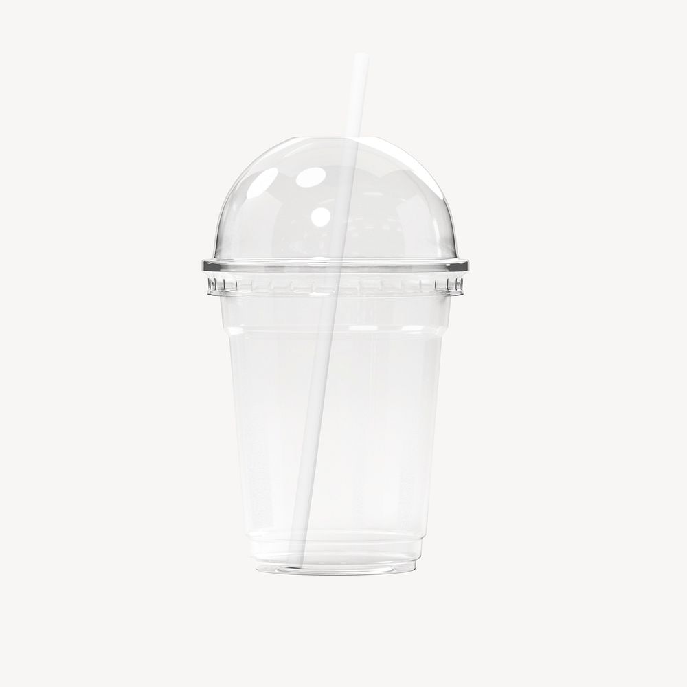 Plastic cup, 3D rendering design