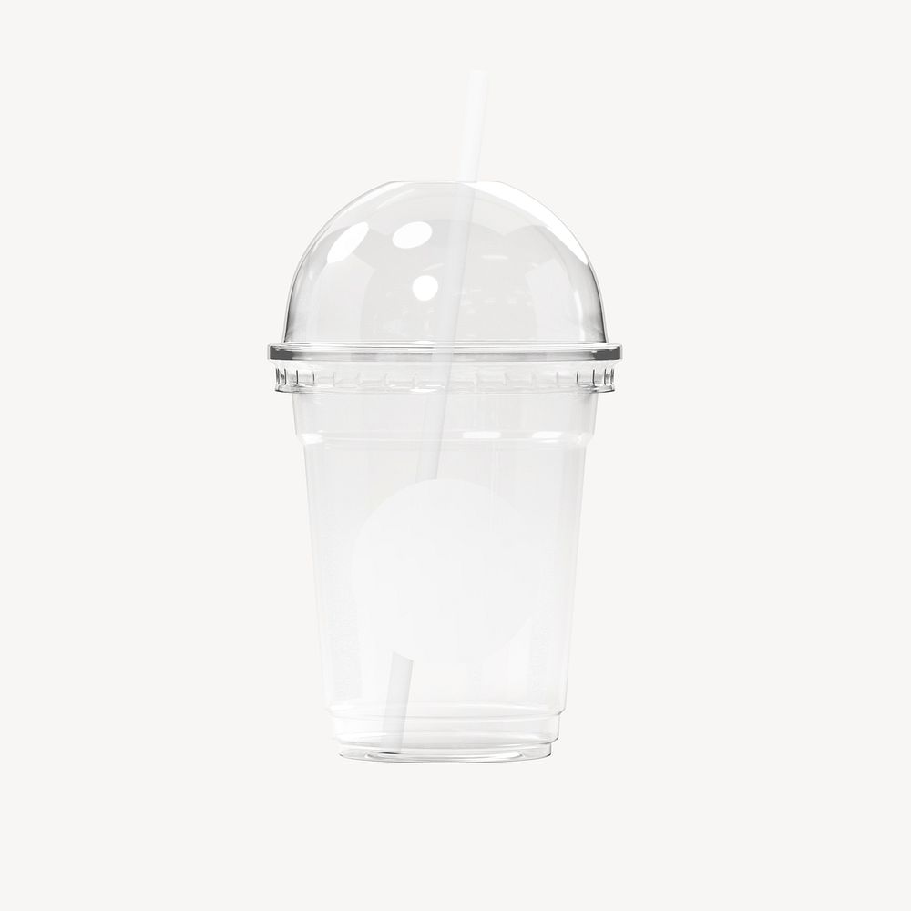 Plastic cup, 3D rendering design
