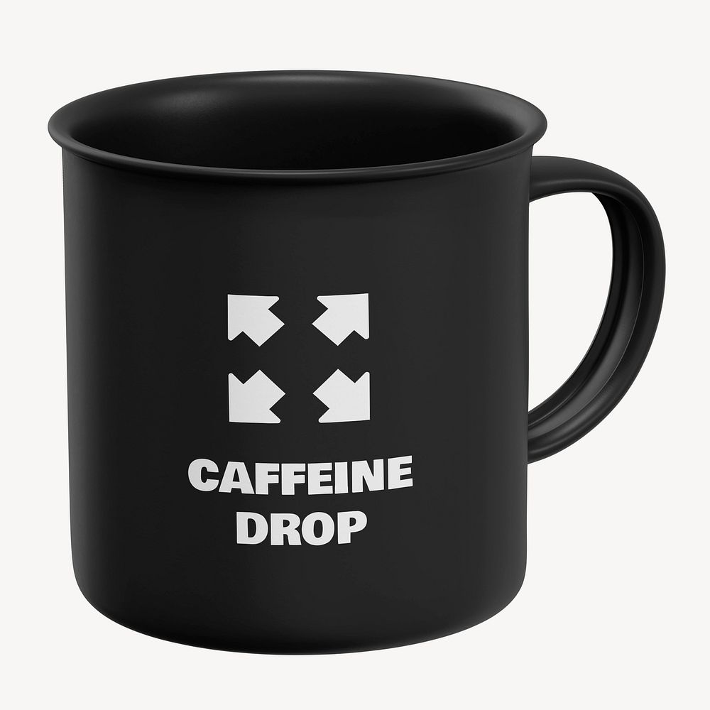 Coffee mug mockup, realistic product design psd
