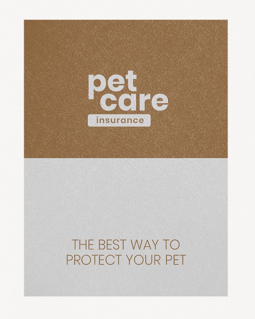 Pet insurance poster mockup, editable design psd