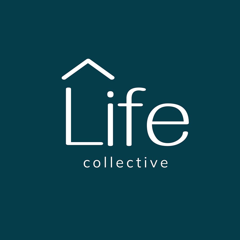 Life insurance logo template, editable design vector