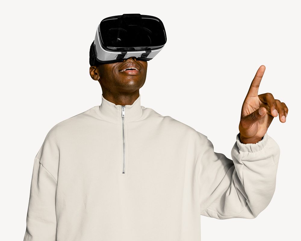 VR mockup, editable digital technology psd
