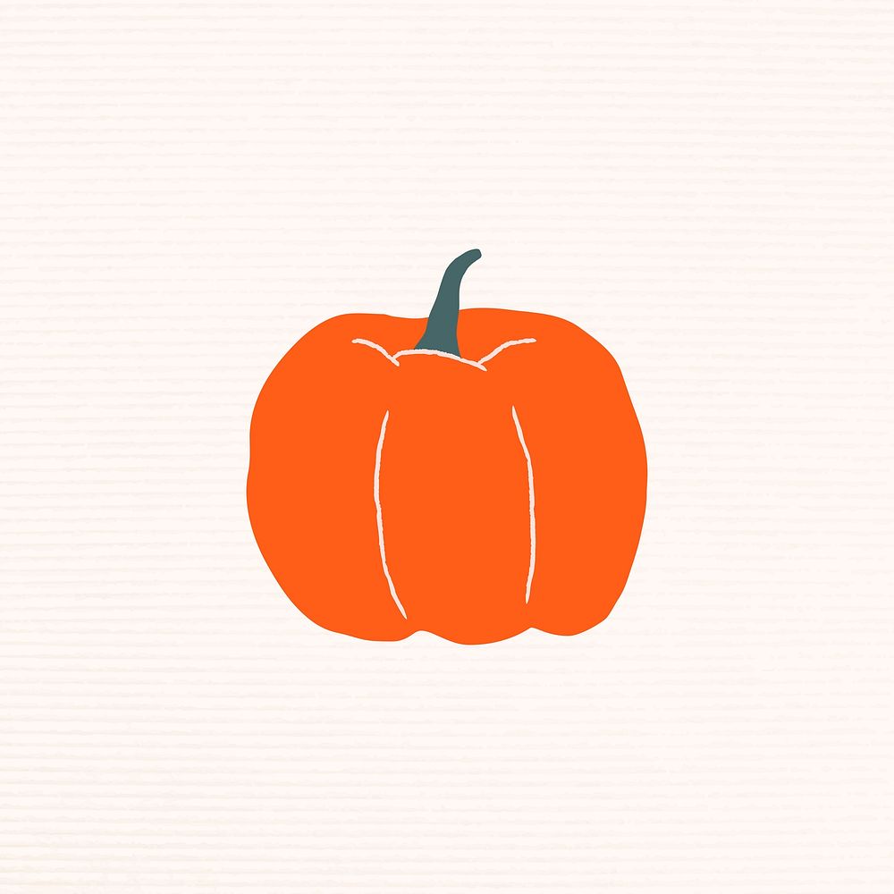 Pumpkin Halloween witchcraft doodle illustration
