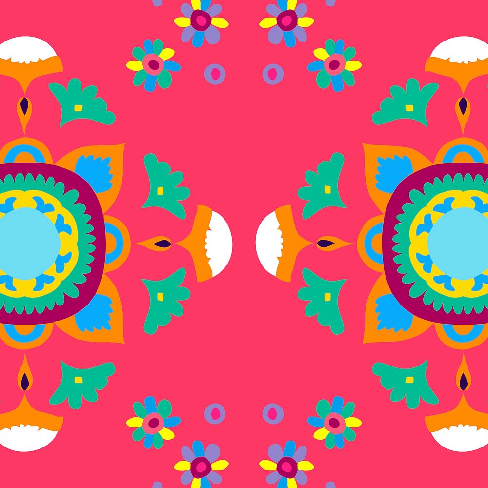 Indian mandala pattern background illustration