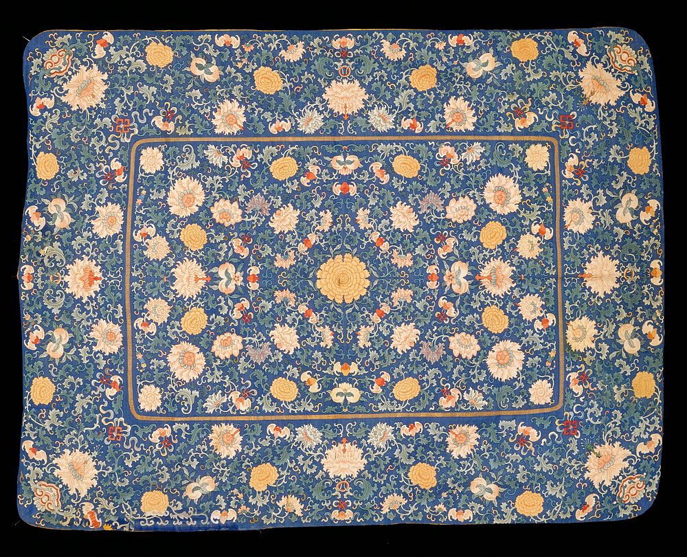 Throne Seat Cover (ca. 1800) textile in high resolution. Original from the Minneapolis Institute of Art. Digitally enhanced…