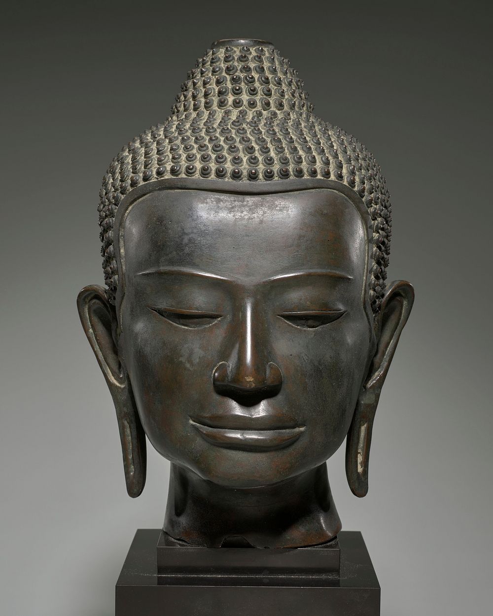 Buddha Head during 12th century sculpture in high resolution. Original from the Minneapolis Institute of Art. Digitally…