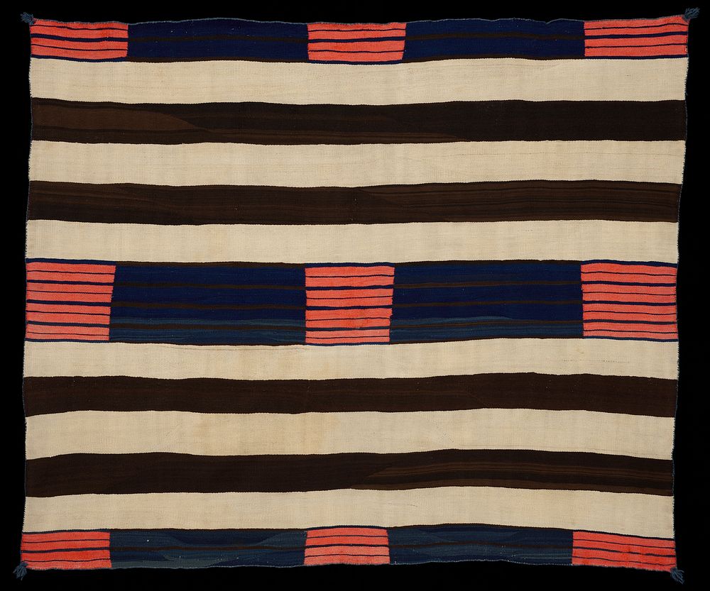 Second phase chief blanket (ca. 1880) textile in high resolution. Original from the Minneapolis Institute of Art. Digitally…
