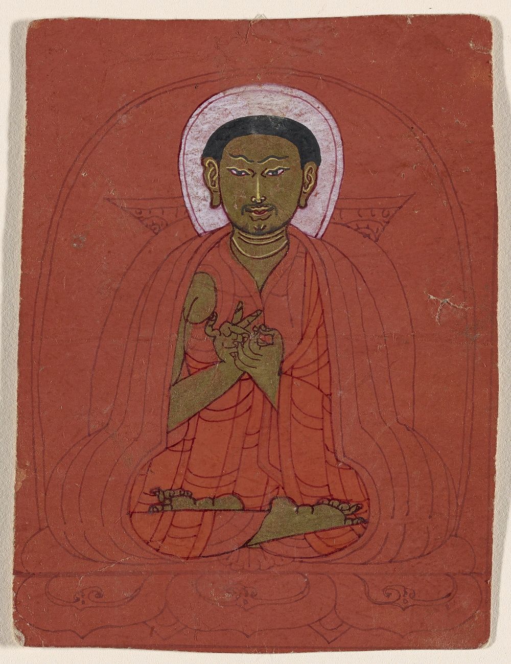 Buddhist Ritual Card (Tsakali) (1200&ndash;1300) painting in high resolution. Original from the Minneapolis Institute of…