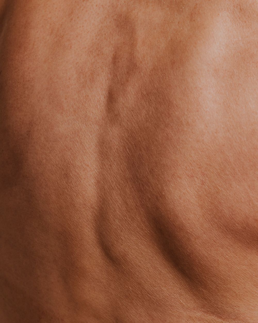Closeup back, human skin texture photo