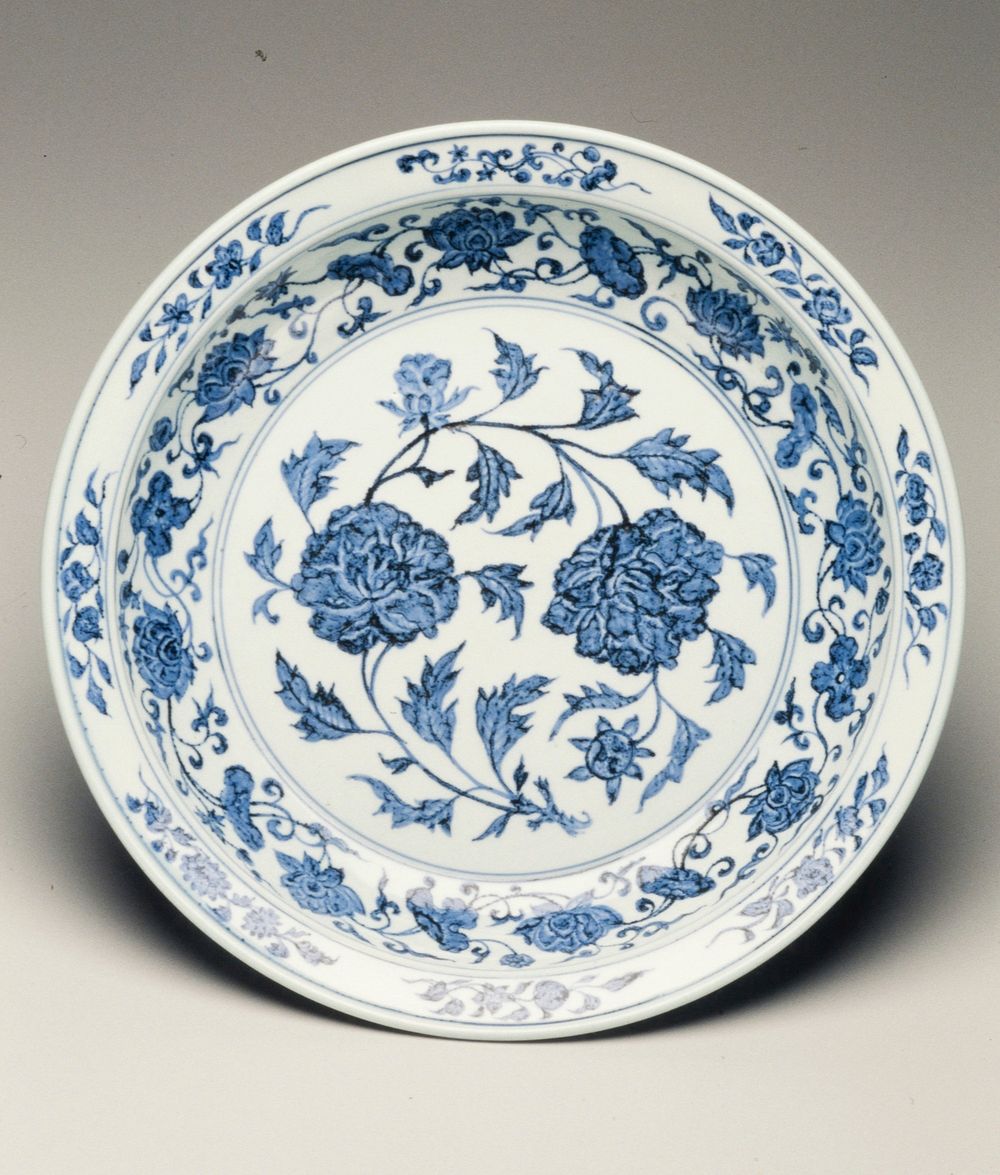 Dish, Yongle reign period (1403&ndash;1424) earthenware in high resolution. Original from the Minneapolis Institute of Art.…