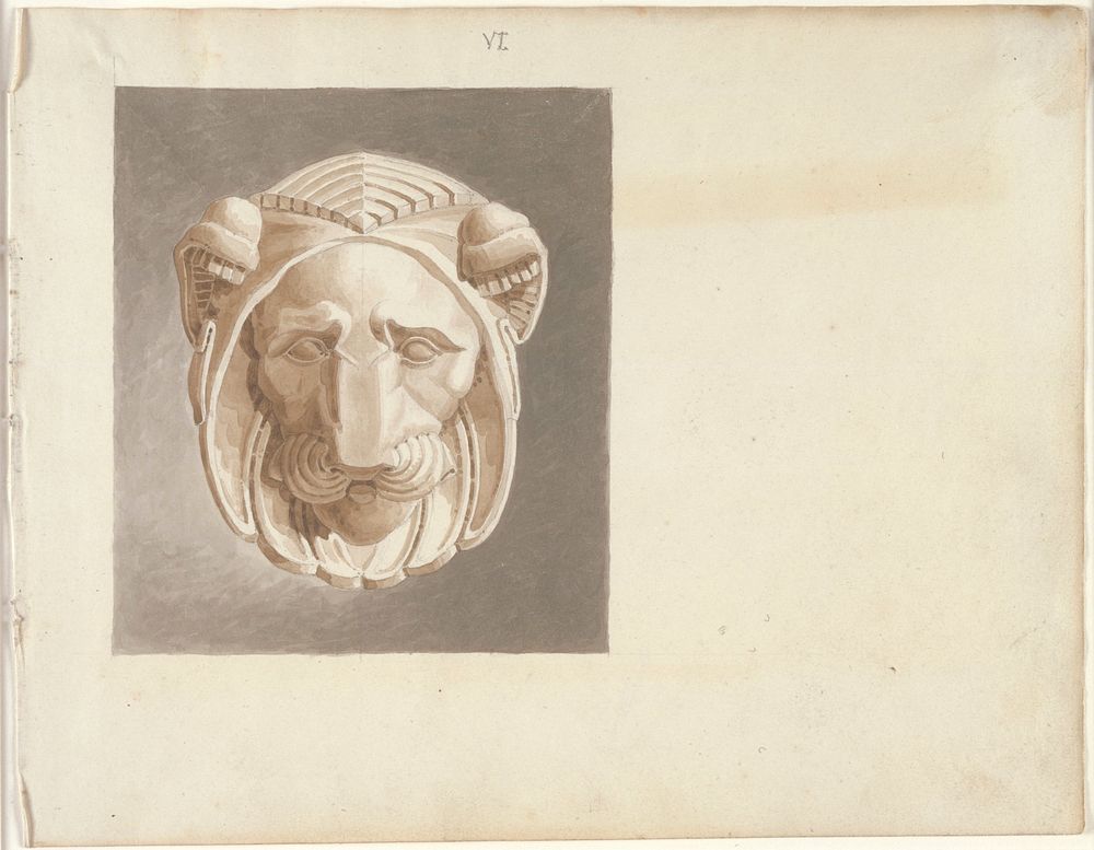 Study of a Relief Sculpture (ca. 1830) print in high resolution by Karl Ludwig Wilhelm von Zanth. Original from the…