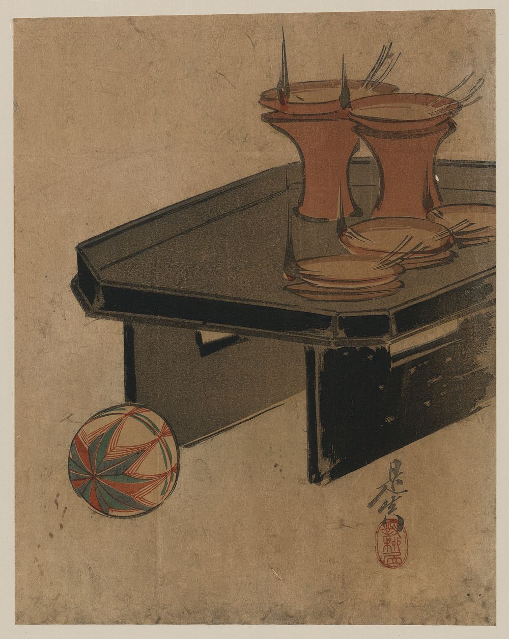 Otōmyō (between 1868 and 1890) print in high resolution by Shibata Zeshin. Original from the Library of Congress. 