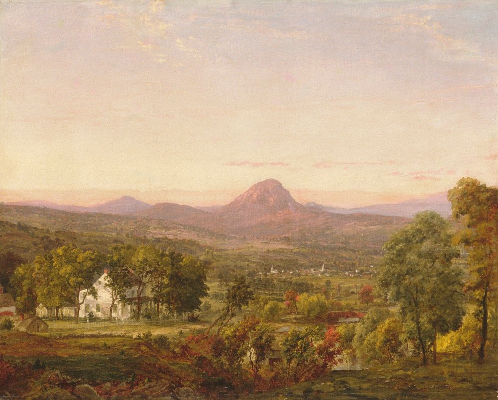 Autumn Landscape, Sugar Loaf Mountain, Orange County, New York by Jasper Francis Cropsey