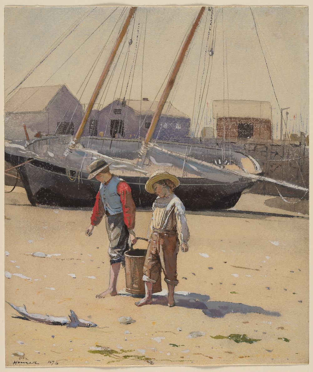 A Basket of Clams by Winslow Homer