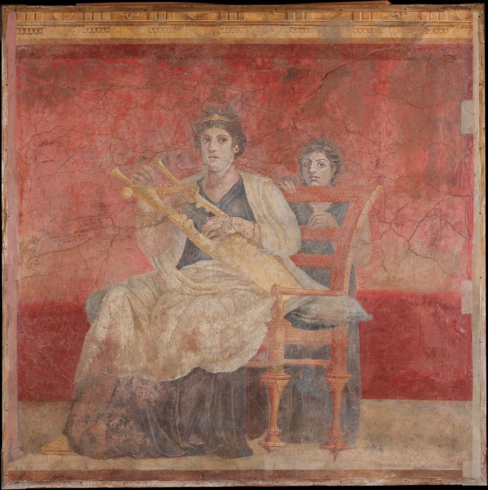 Wall painting from Room H of the Villa of P. Fannius Synistor at Boscoreale, Roman