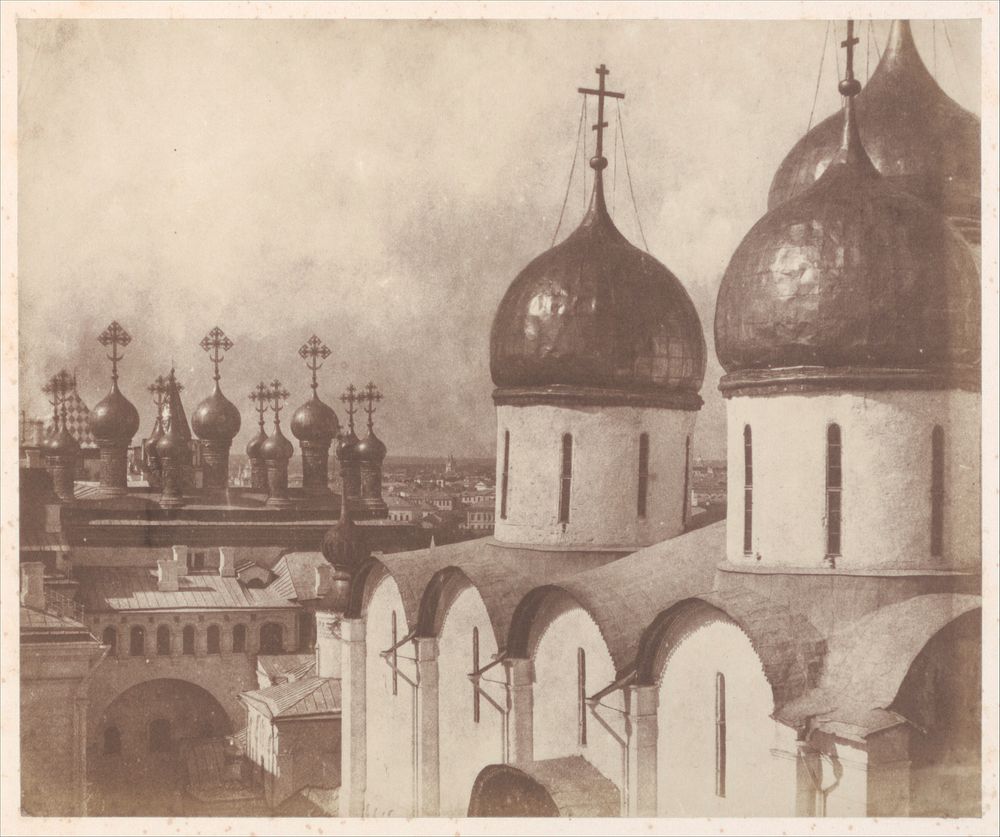 Moscow, Domes of Churches in the Kremlin by Roger Fenton
