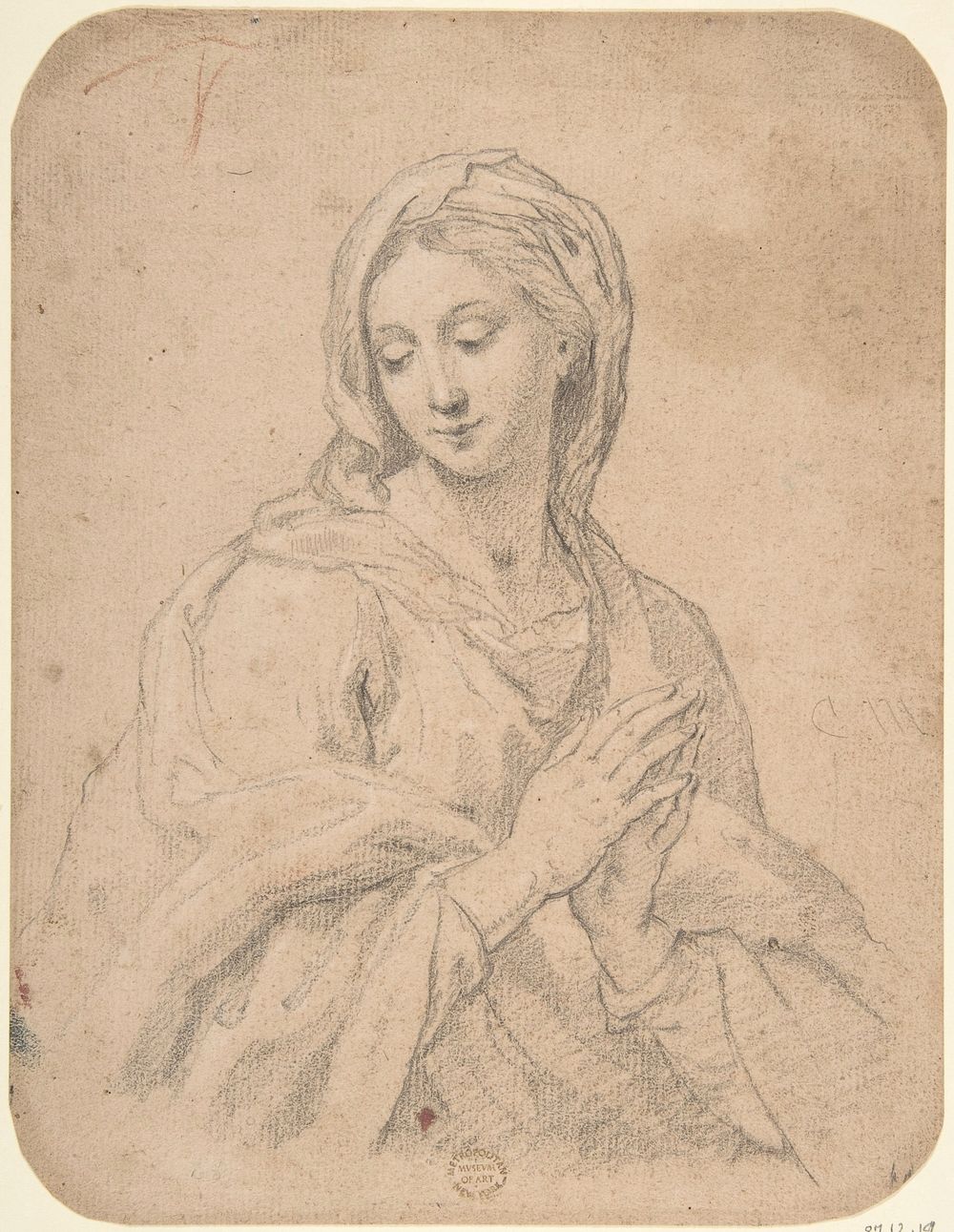 Madonna, after Carlo Maratta, Anonymous, Italian, Roman-Bolognese, 17th century