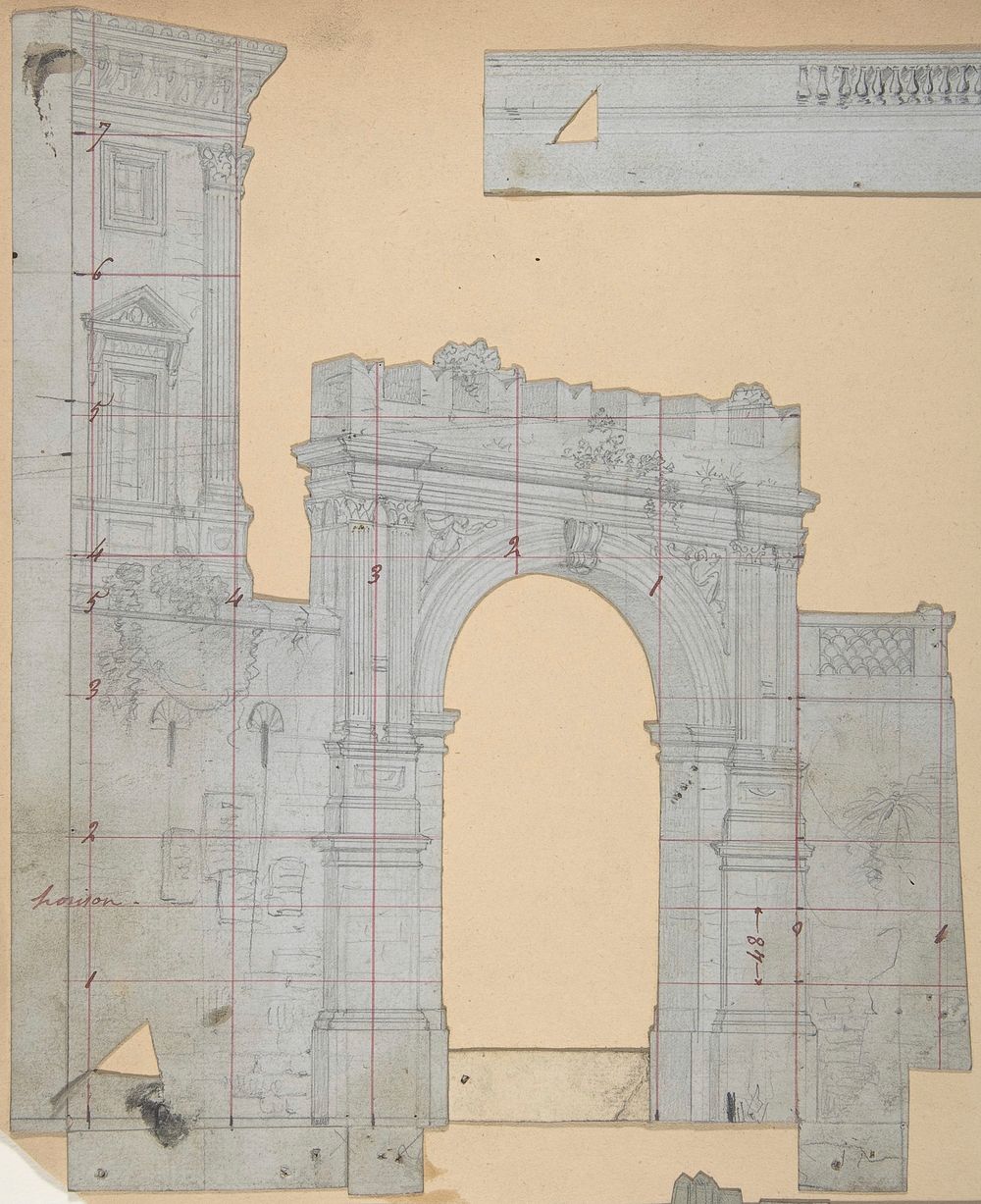 Design for a Stage Set at the Opéra, Paris by Eugène Cicéri