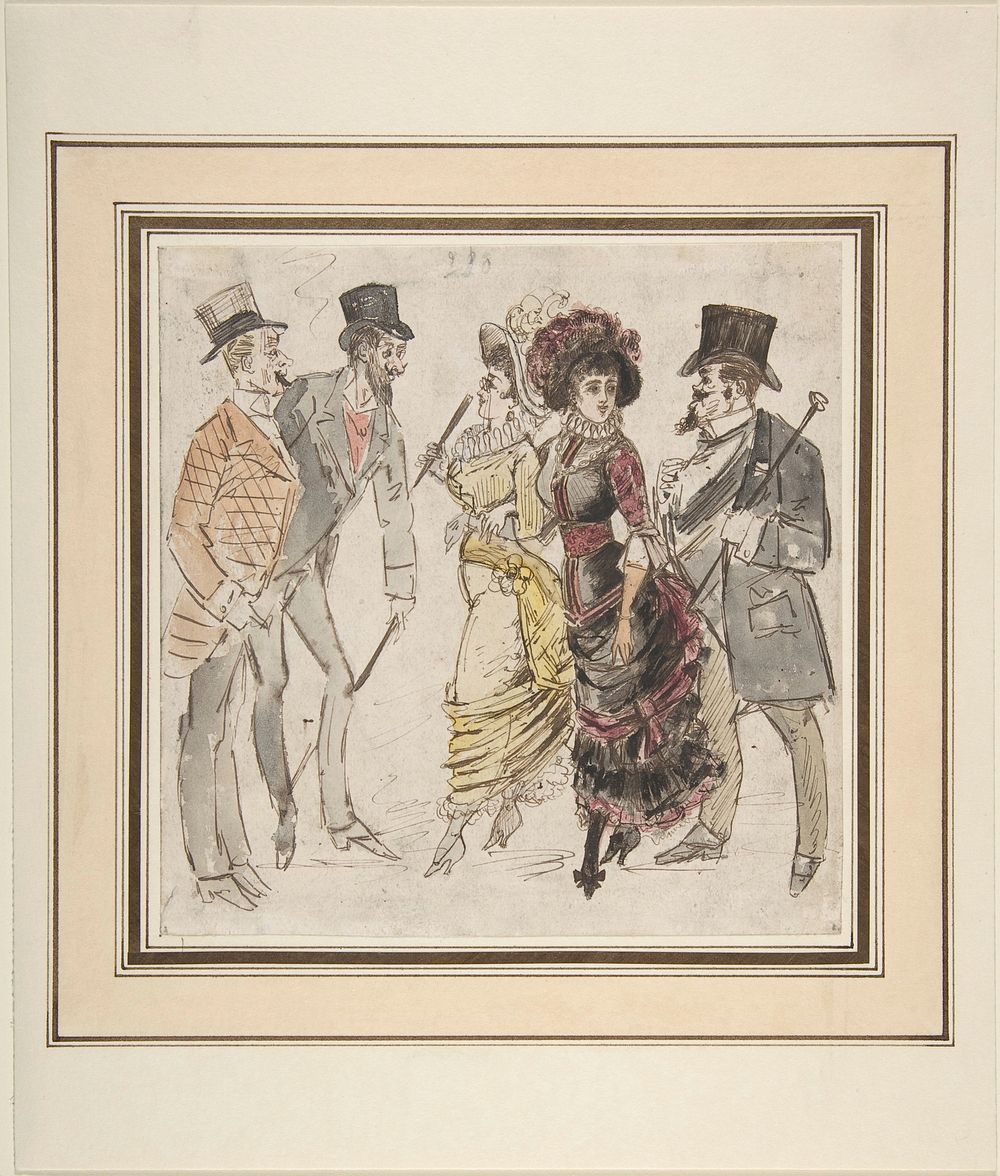 Designs for Costumes by Anonymous, French, 19th century