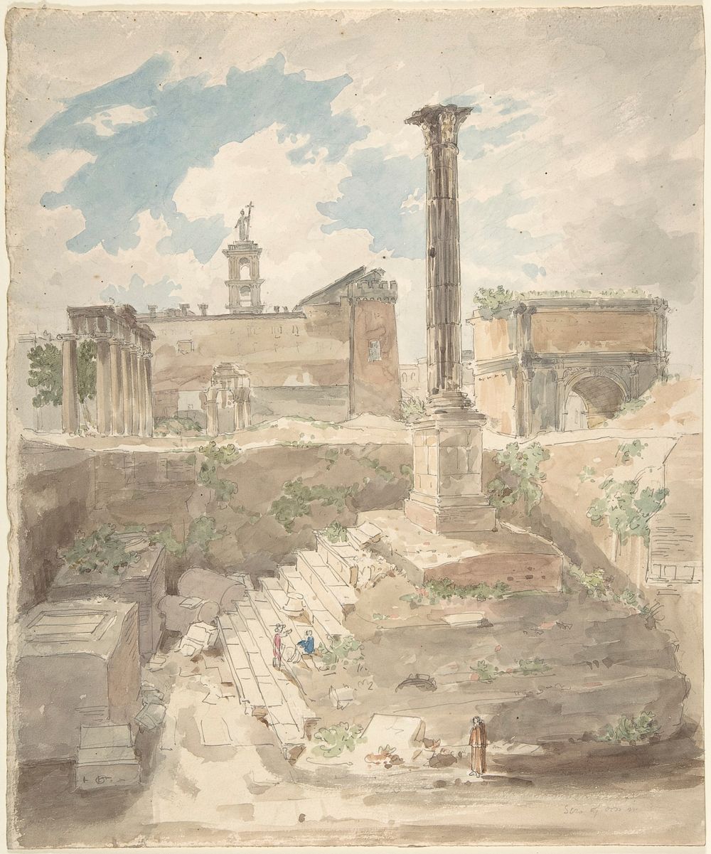 View of the Roman Forum, unexcavated 