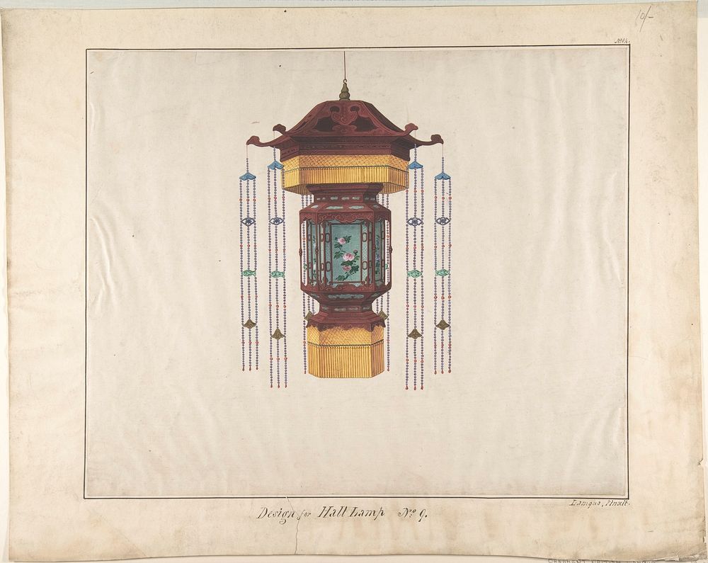 Design for Hall Lamp No.9