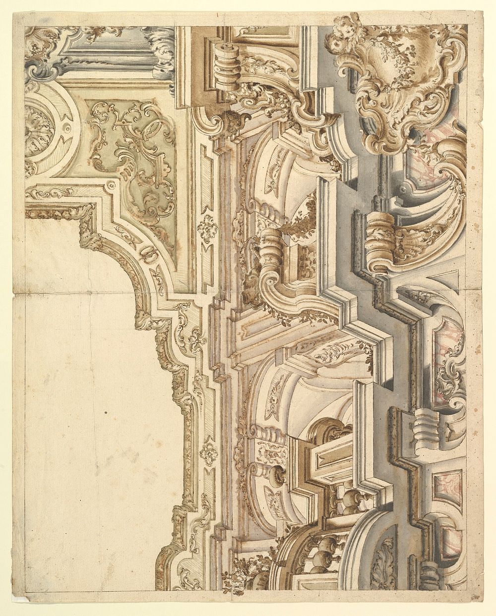 Design for a cornice. by Anonymous, Italian, Piedmontese, 18th century