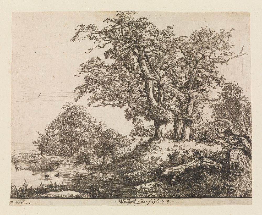 The Three Oaks by Jacob van Ruisdael