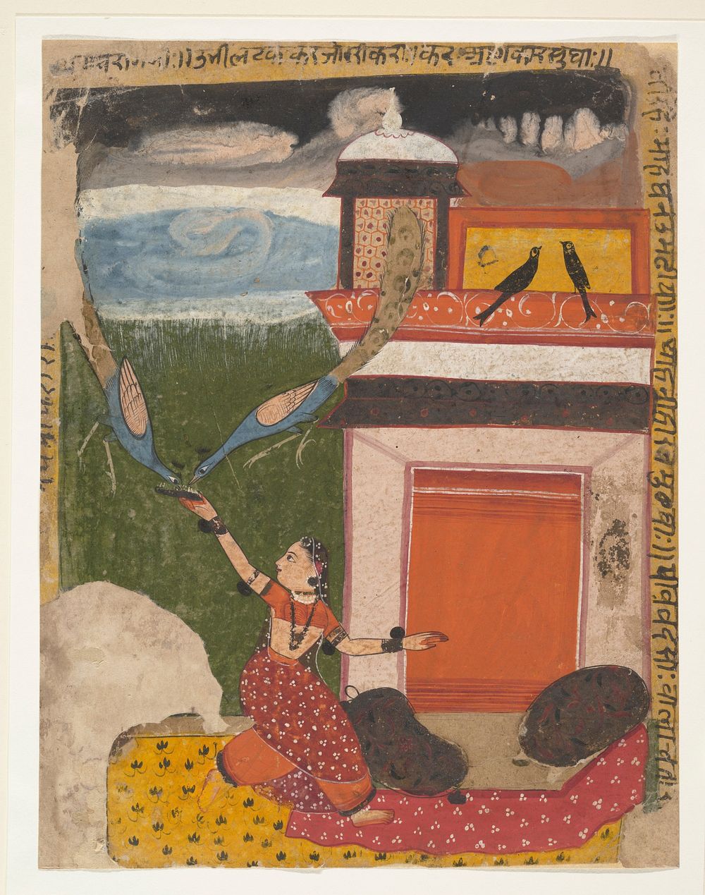 Madhumadhavai Ragini:  Page from a Dispersed Ragamala Series (Garland of Musical Modes), India (Rajasthan, Marwar)