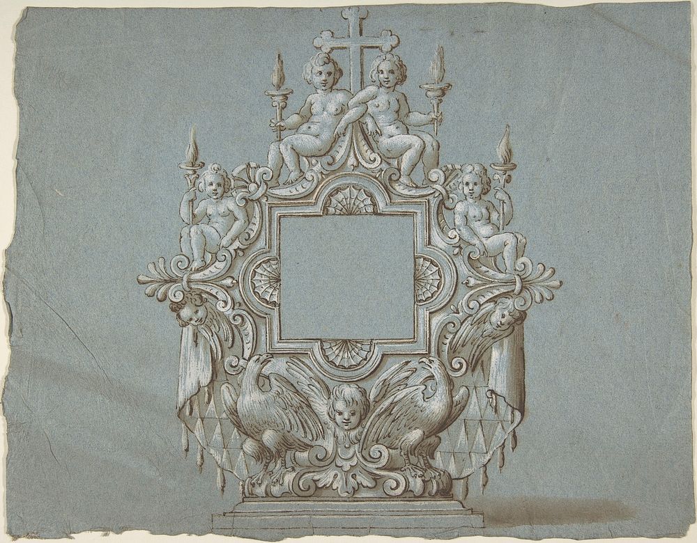 Ornamental design for liturgical object by Anonymous, 18th century