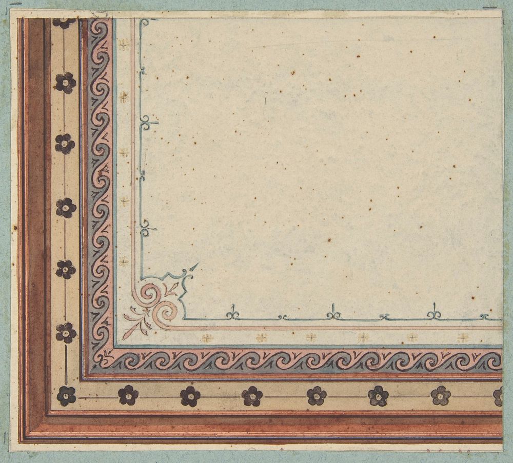 Design for the decoration of a ceiling by Jules Edmond Charles Lachaise and Eugène Pierre Gourdet