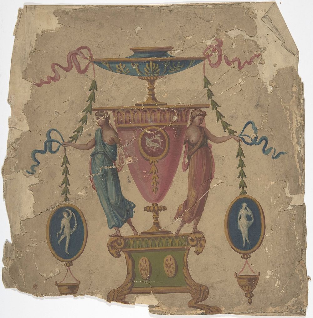 Ornamental Panel Design, Anonymous, British, 19th century