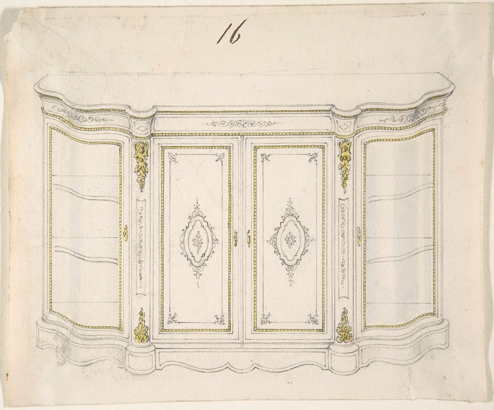 Cabinet Design, Anonymous, British, 19th century