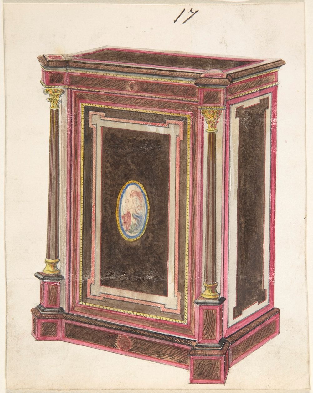 Cabinet Design, Anonymous, British, 19th century