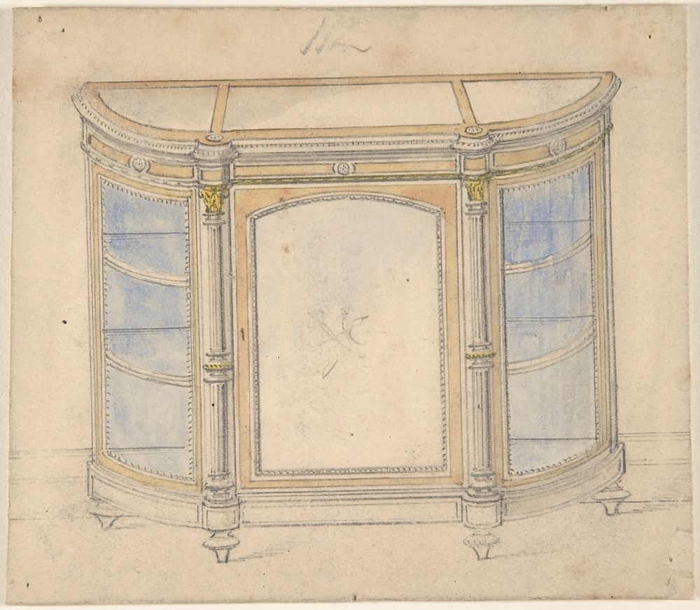 Cabinet Design, Anonymous, British, 19th century