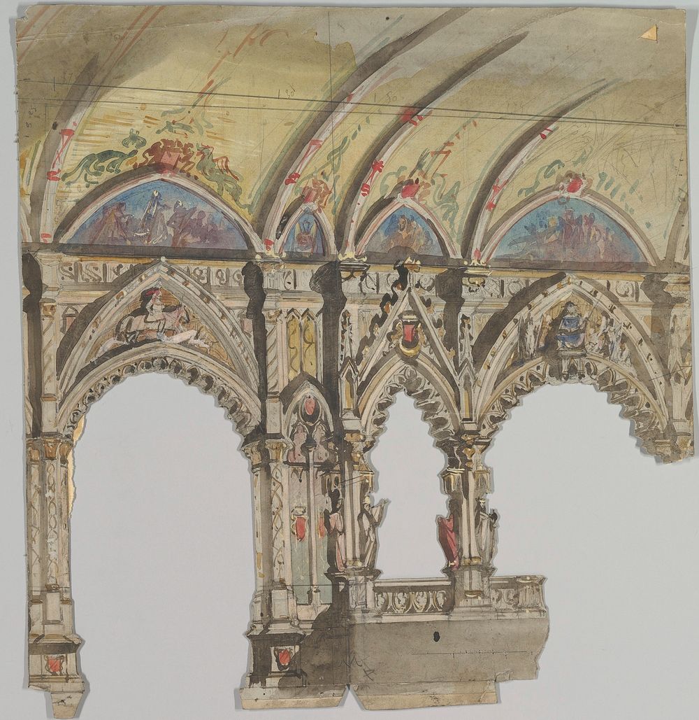 Design for a Stage Set by Eugène Cicéri