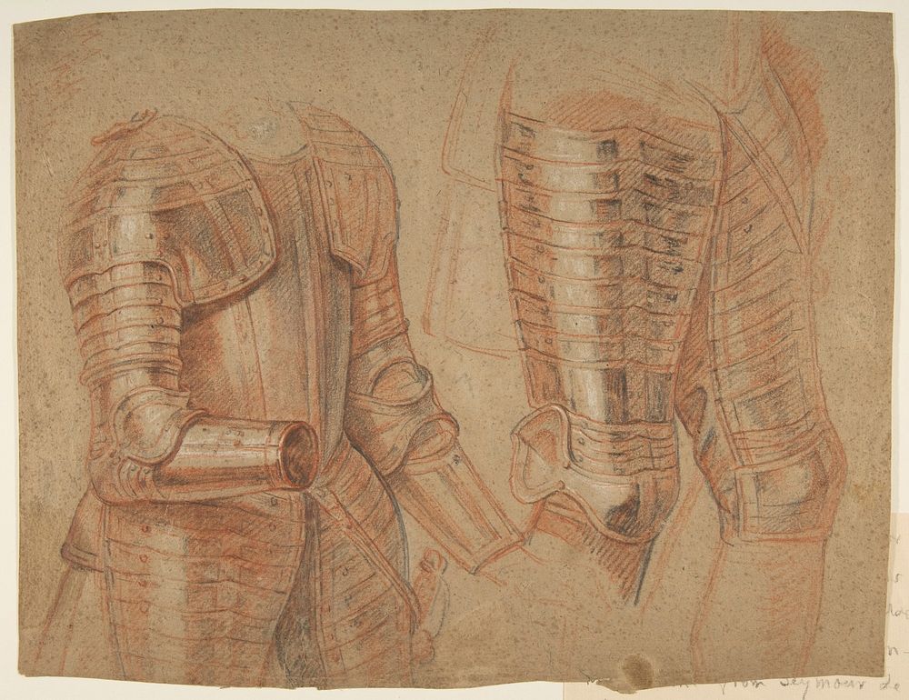 Studies of Armor, anonymous, French, 17th century