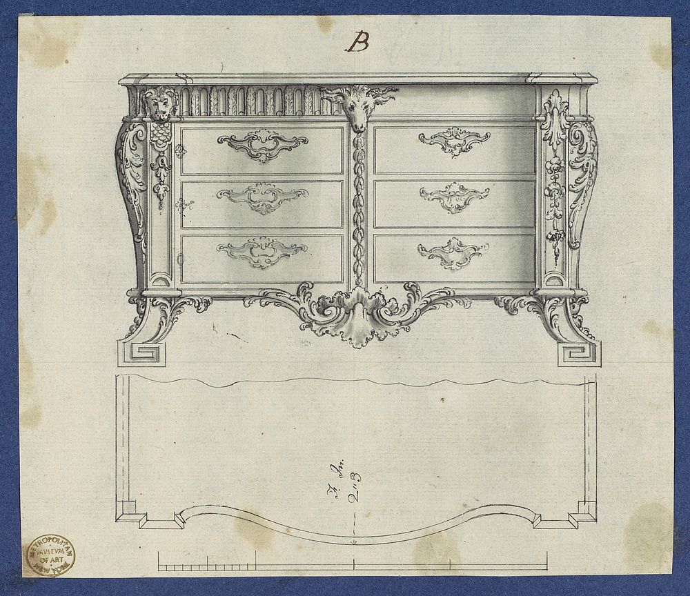 French Commode, from Chippendale Drawings, Vol. II