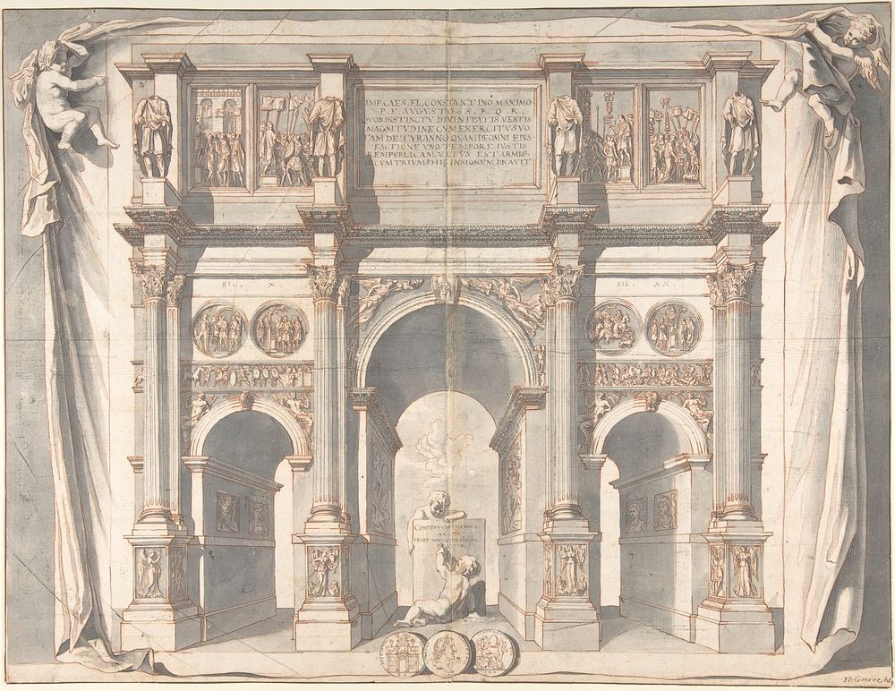 View of the Arch of Constantine by Jan Goeree