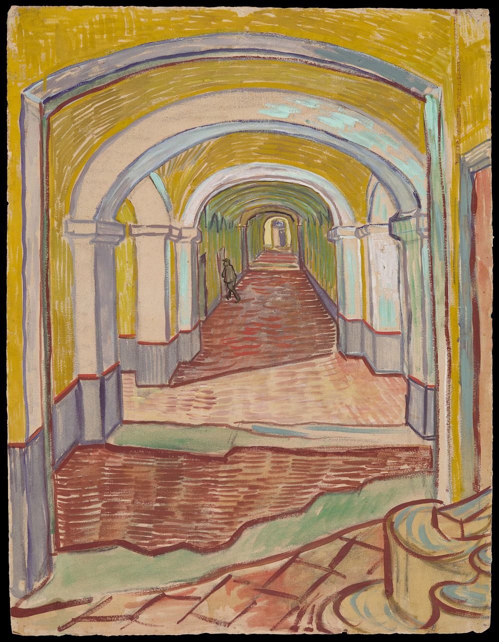 Corridor in the Asylum by Vincent van Gogh