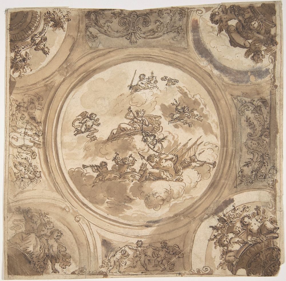 Ceiling Design with an Allegory of Victory