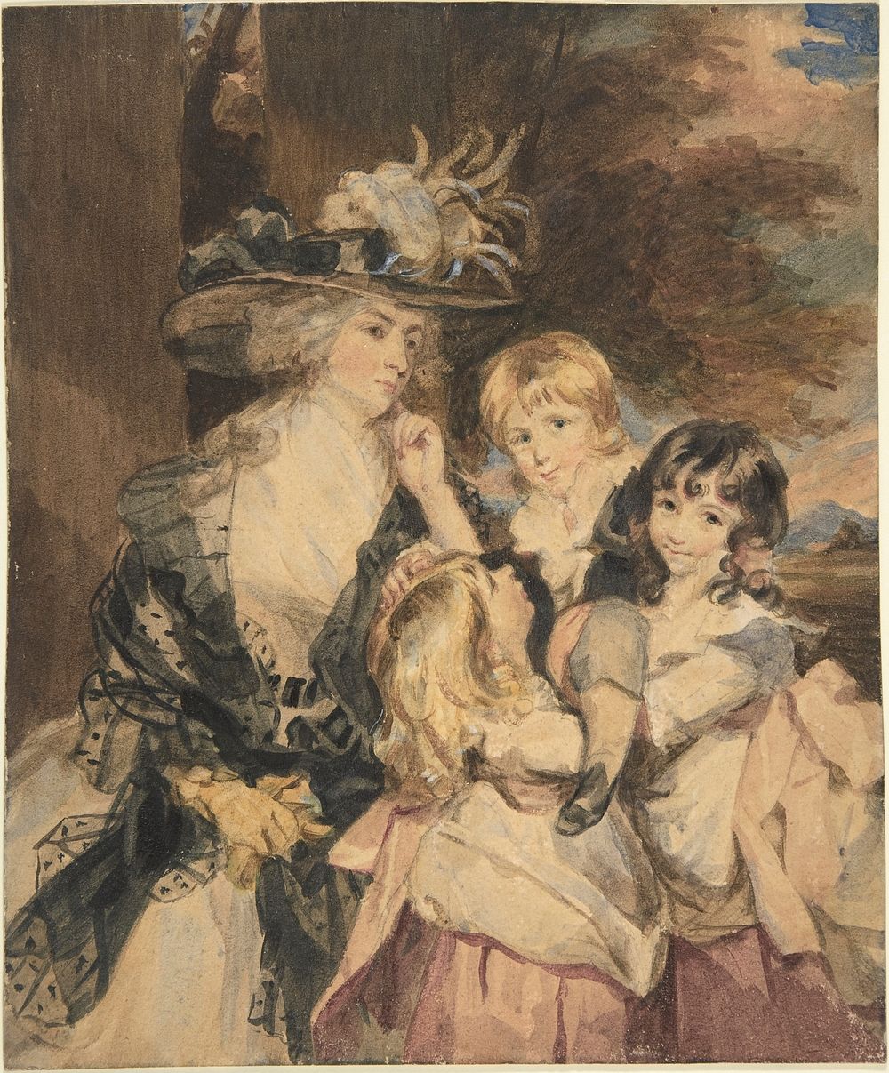 Lady Smith and Her Children by Simon Jacques Rochard