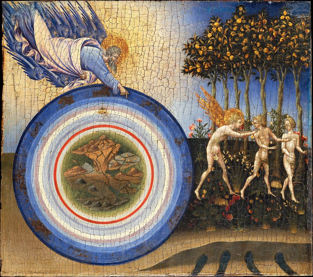 The Creation of the World and the Expulsion from Paradise  by Giovanni di Paolo (Giovanni di Paolo di Grazia)