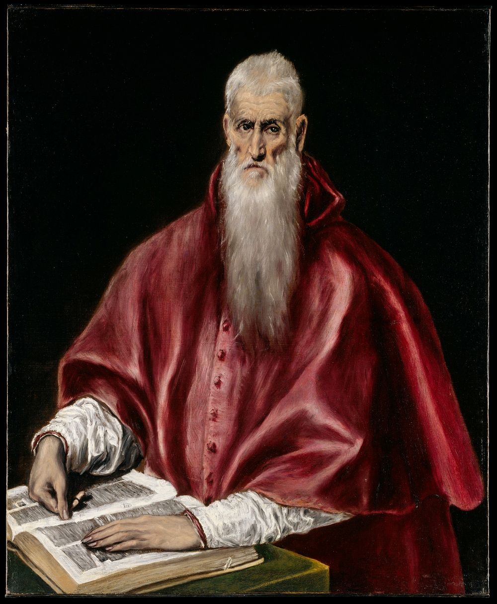 Saint Jerome as Scholar by El Greco