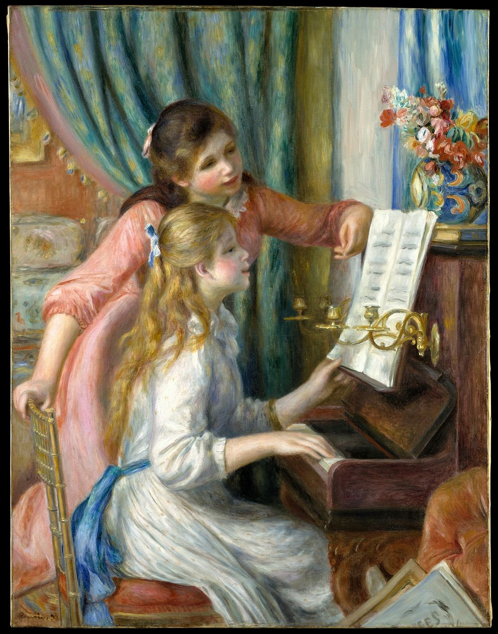 Pierre-Auguste Renoir's Two Young Girls at the Piano