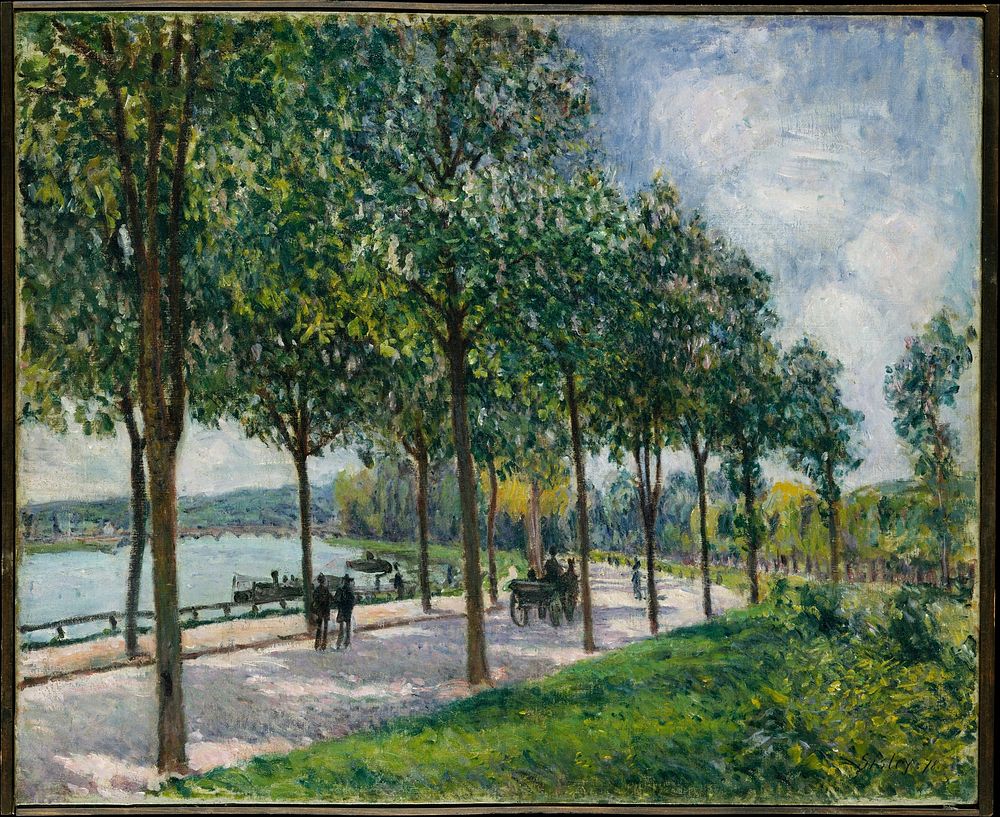 Allée of Chestnut Trees by Alfred Sisley